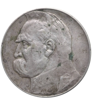 10 złotych Piłsudski 1934, stan 2-/3+, Strzelecki