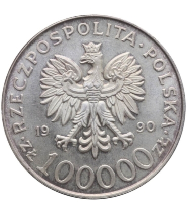 100000zł Solidarność 1990 TYP A, stan 2