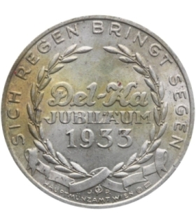 Medal: 25 Jahre Del-Ka - srebro Ag 900, 16.46g, Austria, sygn. JP