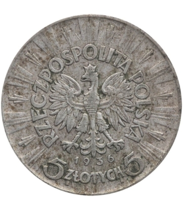 5 złotych Piłsudski 1936, stan 3