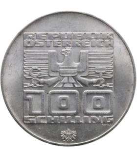 Austria 100 szylingów, 1976, Innsbruck, srebro