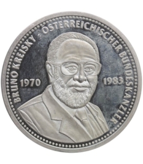 Austria, MEDAL 1000 lat Austrii, srebro Ag925, Bruno Kreisky