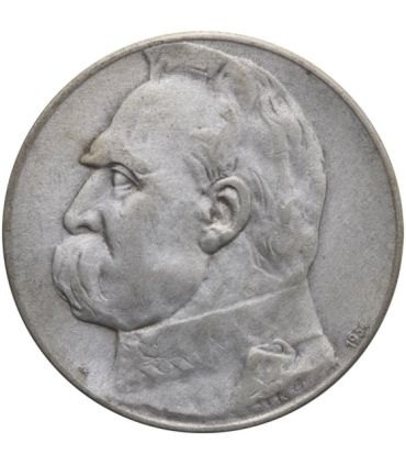 5 złotych Piłsudski Orzeł Strzelecki 1934, stan 2-