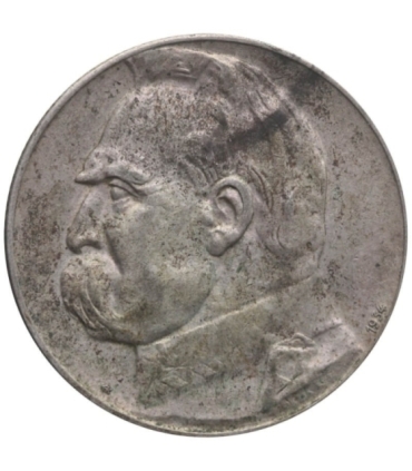 5 złotych Piłsudski Orzeł Strzelecki 1934, stan 3
