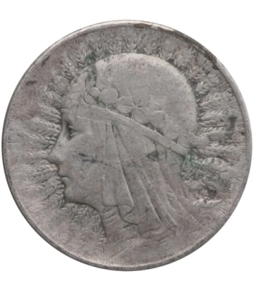 5 złotych głowa kobiety 1933, stan 3-