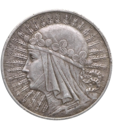 10 złotych Głowa kobiety 1932, stan 2