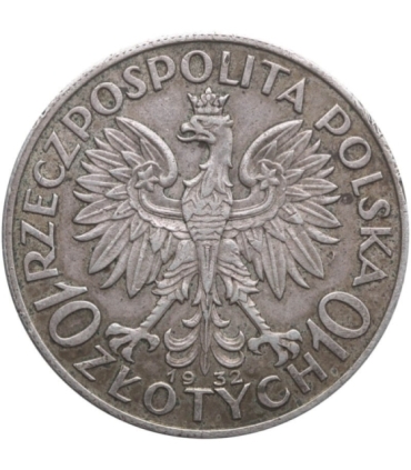 10 złotych Głowa kobiety 1932, stan 2