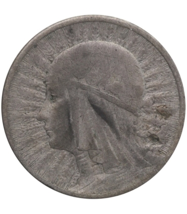 2 złote głowa kobiety 1932, stan 3+