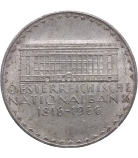 Austria 50 szylingów, 1966 150 rocznica - Narodowy Bank, srebro