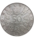 Austria 50 szylingów, 1966 150 rocznica - Narodowy Bank, srebro