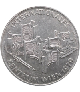 Austria 100 szylingów, 1979 Vienna International Center, srebro