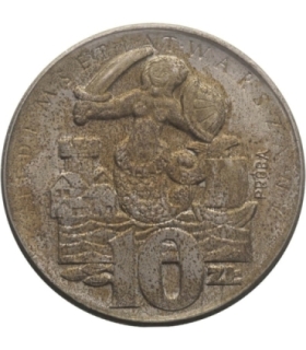 10 złotych VII wieków Warszawy Syrenka próba 1965, st. 2-/3+