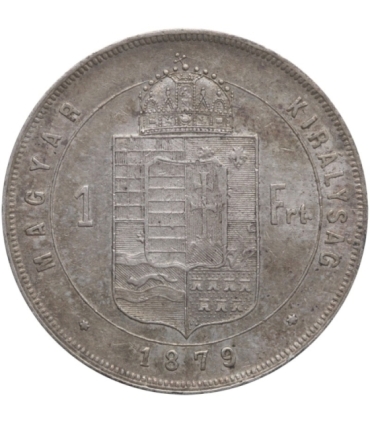 1 forint 1879, Węgry, Franciszek Józef I
