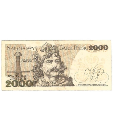 2000 zł Mieszko i Chrobry, 1977, seria A, stan 3-