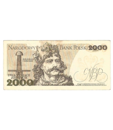 2000 zł Mieszko i Chrobry, 1977, seria A, stan 3-