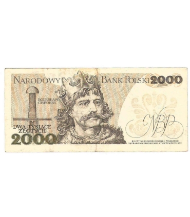2000 zł Mieszko i Chrobry, 1977, seria C, stan 3-