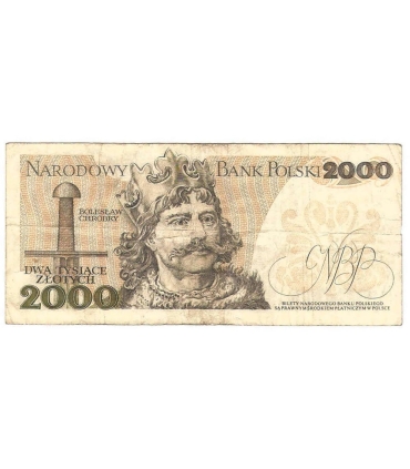 2000 zł Mieszko i Chrobry, 1977, seria A, stan 3-