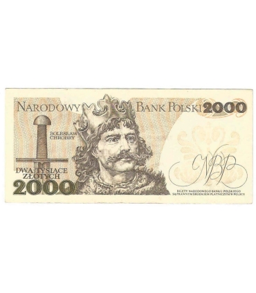 2000 zł Mieszko i Chrobry, 1977, seria A, stan 3-
