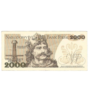 2000 zł Mieszko i Chrobry, 1977, seria D, stan 3-
