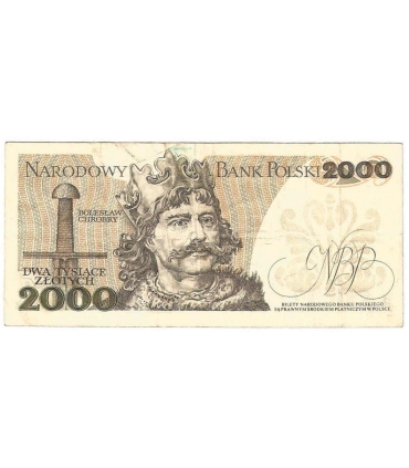 2000 zł Mieszko i Chrobry, 1977, seria F, stan 3-