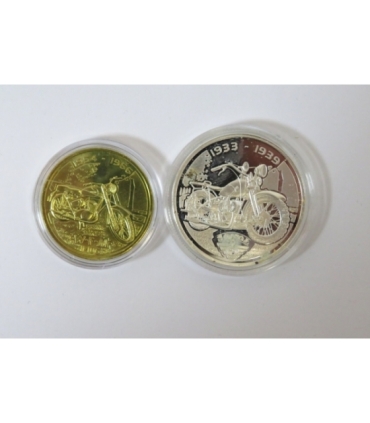 Zestaw 2 medali PKN Orlen motocykle: srebro + GN