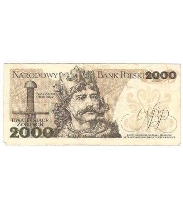 2000 zł Mieszko i Chrobry, 1977, seria G, stan 3-
