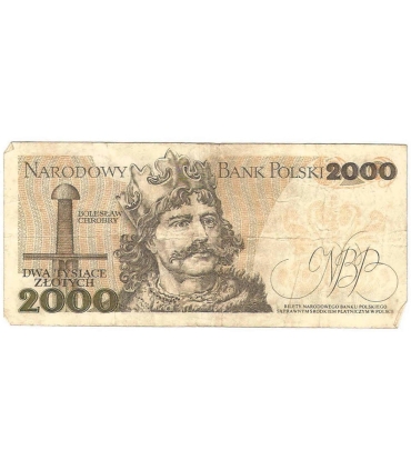 2000 zł Mieszko i Chrobry, 1977, seria A, stan 3-
