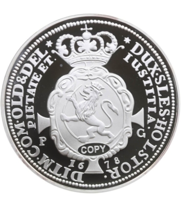 Replika / Kopia. Dania, CHRISTIAN V TALAR 1678, srebro Ag999, 20g