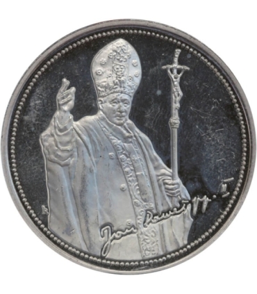 Polska, Jan Paweł II, 30 rocznica pontyfikatu, 2008, srebro Ag999, st. 2