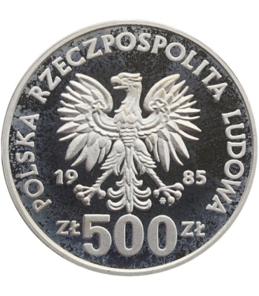 500 zł, Przemysław II, 1985 r., srebro