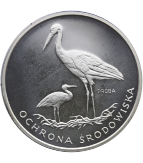 100 zł, Bociany, bocian próba, 1977 r