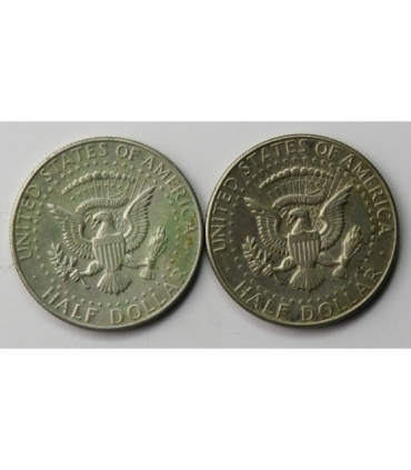 USA Lot: 2 x 1/2 dolara Kennedy 1967, 1968 srebro