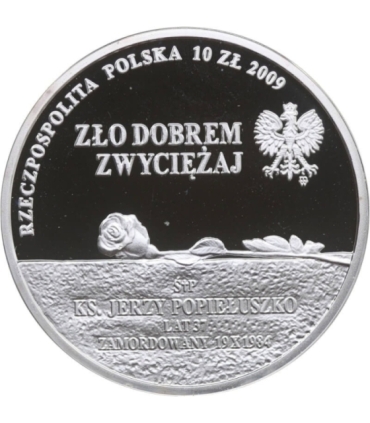 10 zł, 25 rocznica męczeńskiej śmierci księdza Jerzego Popiełuszki (Popiełuszko)