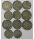 Lot Ag: Wenezuela 6 x 50 centimos + 5x25 centimos, srebro