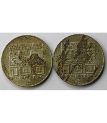 Lot:  Austria 2 x 100 szylingów, 1976, Innsbruck, srebro