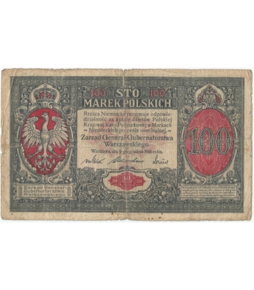 100 marek polskich 1916, Generał, st. 4