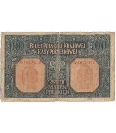 100 marek polskich 1916, Generał, st. 4