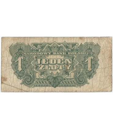 1 złoty 1944, w klauzuli OBOWIĄZKOWYM, seria BB, st. 5