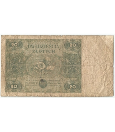 20 zł 1947,  Seria C, stan 5