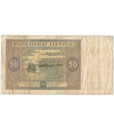 50 złotych 1946, Seria B, stan 4