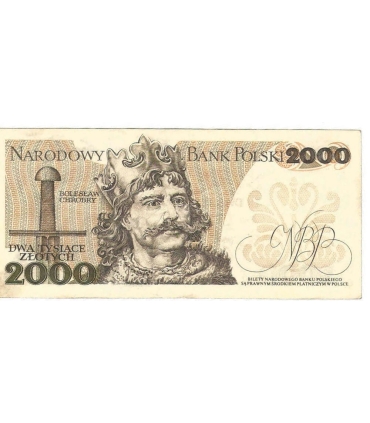 2000 zł Mieszko i Chrobry, 1977, seria F, stan 3-/3