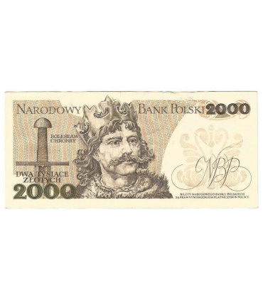 2000 zł Mieszko i Chrobry, 1977, seria E, stan 3-