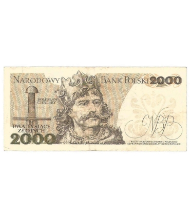 2000 zł Mieszko i Chrobry, 1977, seria E, stan 3-
