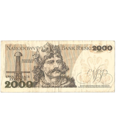 2000 zł Mieszko i Chrobry, 1977, seria D, stan 3-/4+