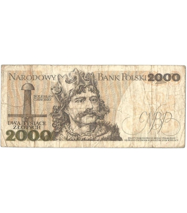2000 zł Mieszko i Chrobry, 1977, seria A, stan 3/3-