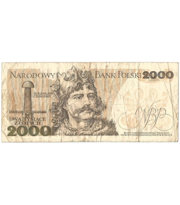 2000 zł Mieszko i Chrobry, 1977, seria A, stan 3/3-