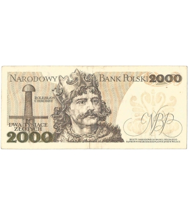 2000 zł Mieszko i Chrobry, 1977, seria A, stan 3-