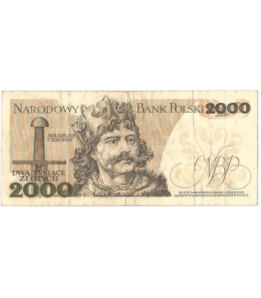 2000 zł Mieszko i Chrobry, 1977, seria D, stan 3-