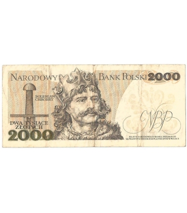 2000 zł Mieszko i Chrobry, 1977, seria C, stan 4+