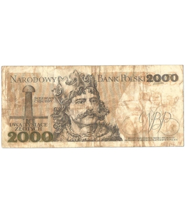 2000 zł Mieszko i Chrobry, 1977, seria A, stan 5+